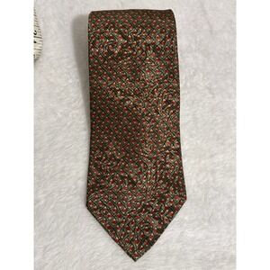 Vtg Christian Dior Monsieur Tie Burgundy Woven Like Pattern Silk Italy 59"